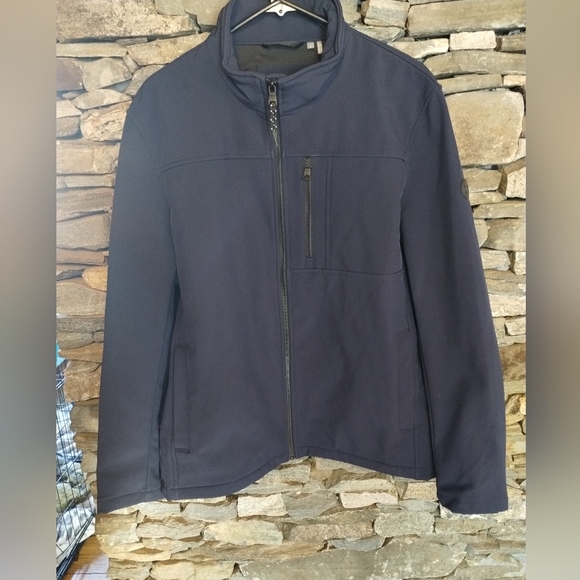 Calvin Klein men's navy blue jacket, water resistant size large Like New - Picture 9 of 15